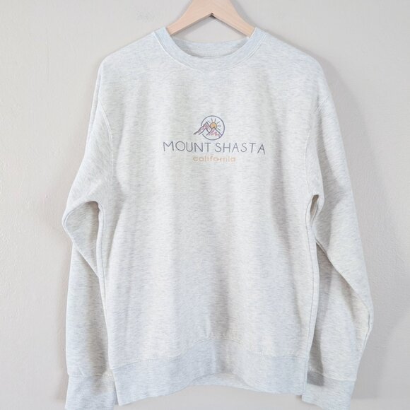 Cozy Oatmeal Heather Mount Shasta Crewneck Sweatshirt Granola Gorpcore S - Picture 3 of 13